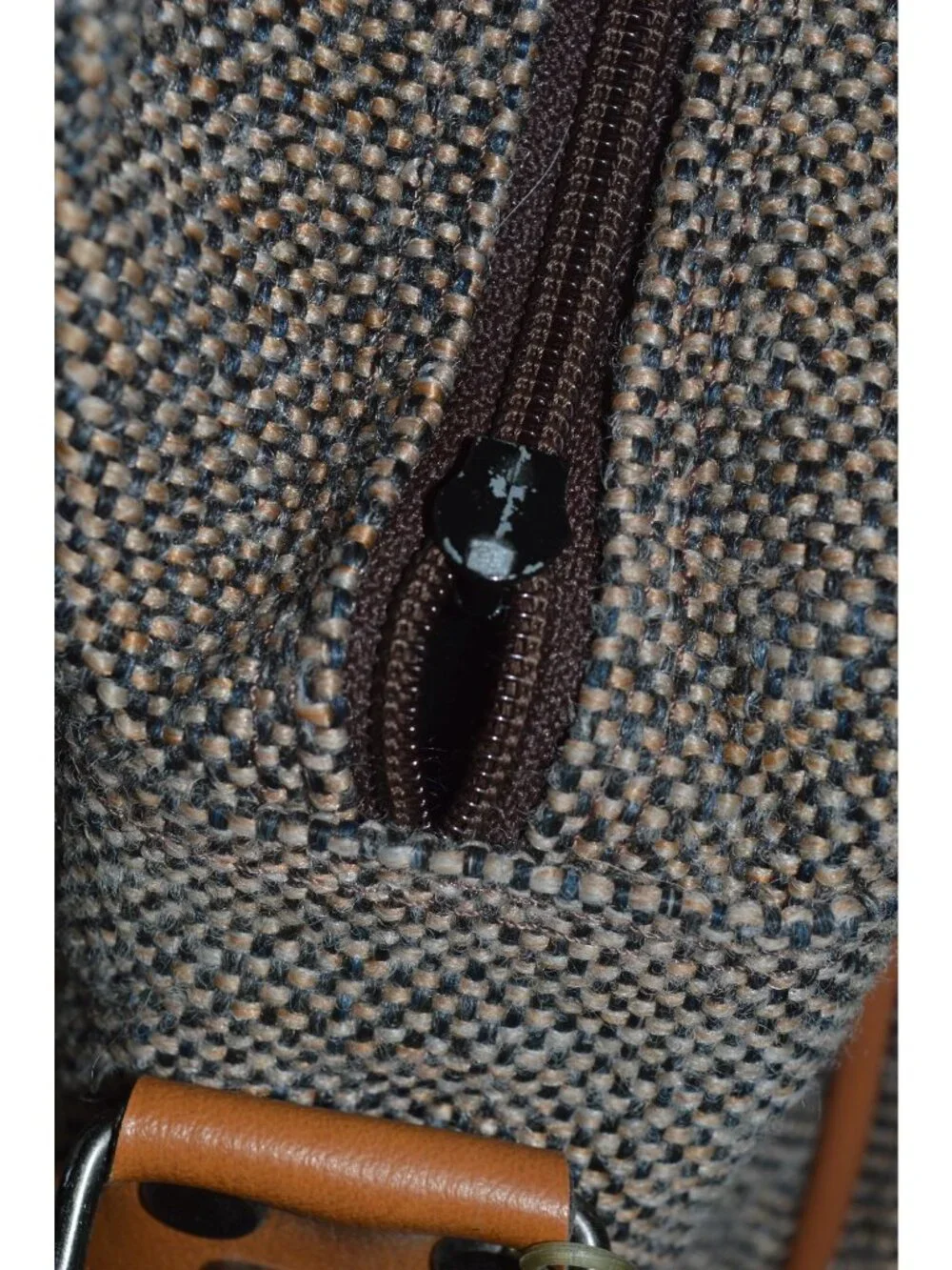 Vintage Pierre Cardin English Tweed Leather Travel Carry On Bag Gentlemancore
